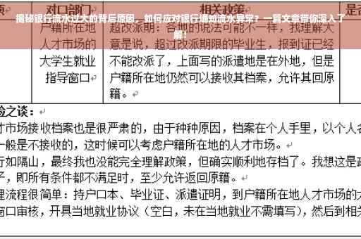 揭秘银行流水过大的背后原因，如何应对银行通知流水异常？一篇文章带你深入了解！