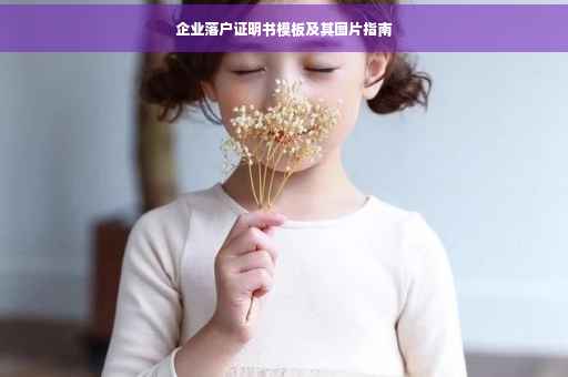 企业落户证明书模板及其图片指南