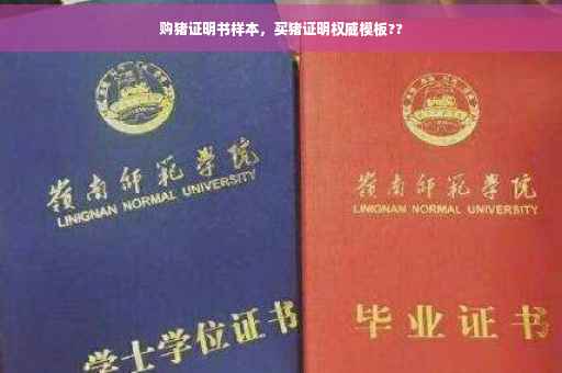 购猪证明书样本，买猪证明权威模板??