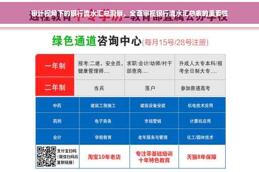 审计视角下的银行流水汇总洞察，全面审视银行流水汇总表的重要性