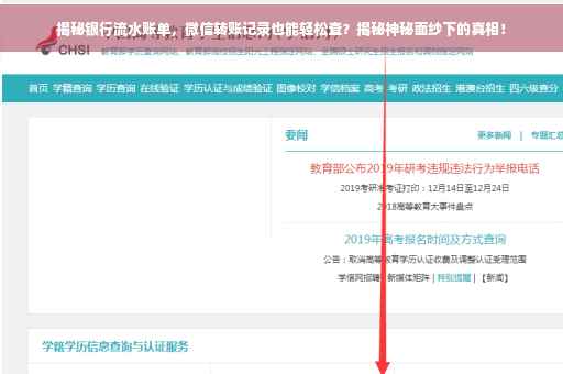 揭秘银行流水账单，微信转账记录也能轻松查？揭秘神秘面纱下的真相！