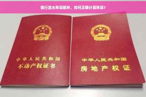 银行流水账目解析，如何正确计算账目？