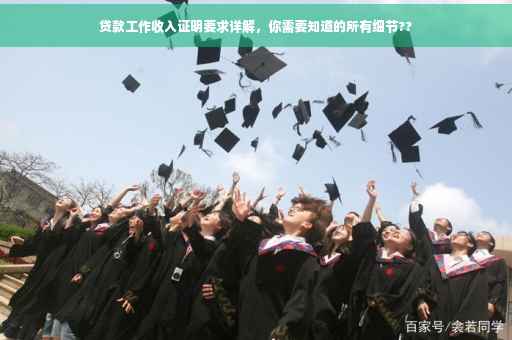 贷款工作收入证明要求详解，你需要知道的所有细节??