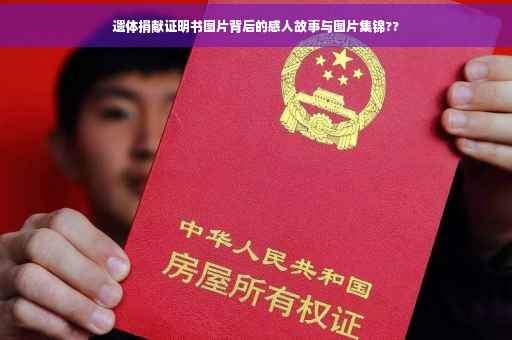 遗体捐献证明书图片背后的感人故事与图片集锦??