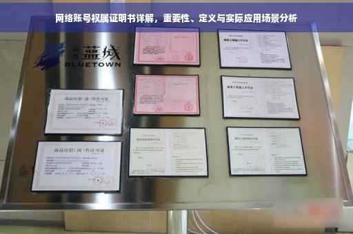 网络账号权属证明书详解，重要性、定义与实际应用场景分析
