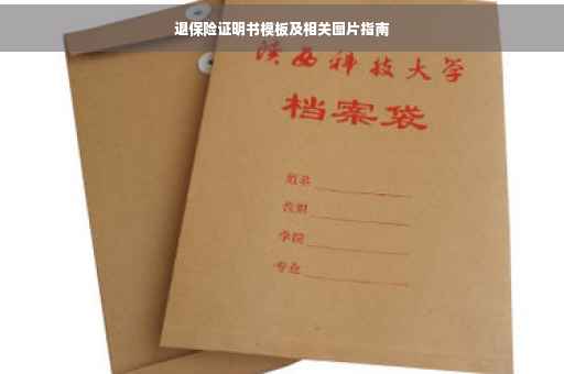 退保险证明书模板及相关图片指南