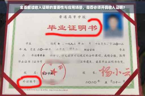 全面解读收入证明的重要性与应用场景，是否必须开具收入证明？