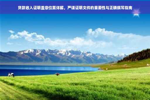 贷款收入证明盖章位置详解，严谨证明文件的重要性与正确撰写指南
