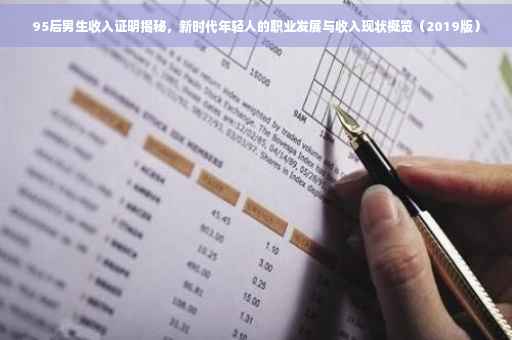 95后男生收入证明揭秘，新时代年轻人的职业发展与收入现状概览（2019版）