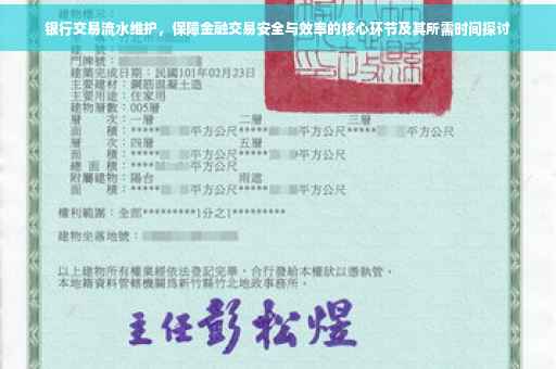 银行交易流水维护，保障金融交易安全与效率的核心环节及其所需时间探讨