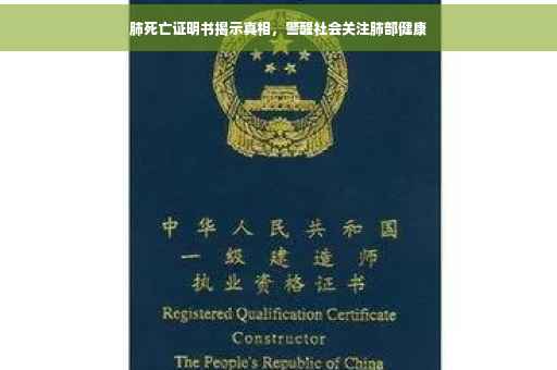 肺死亡证明书揭示真相，警醒社会关注肺部健康