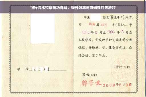 银行流水拉取技巧详解，提升效率与准确性的方法??