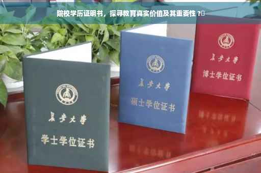 院校学历证明书，探寻教育真实价值及其重要性 ?✨
