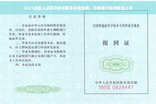 2021低收入证明范本详解及实用指南，范本图片助你快速上手