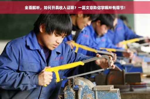 全面解析，如何开具收入证明？一篇文章助你掌握所有细节！