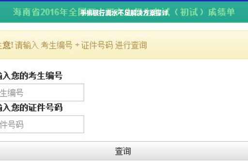 手机银行流水不足解决方案探讨