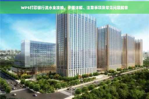 WPS打印银行流水全攻略，步骤详解、注意事项及常见问题解答