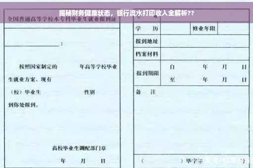 揭秘财务健康状态，银行流水打印收入全解析??