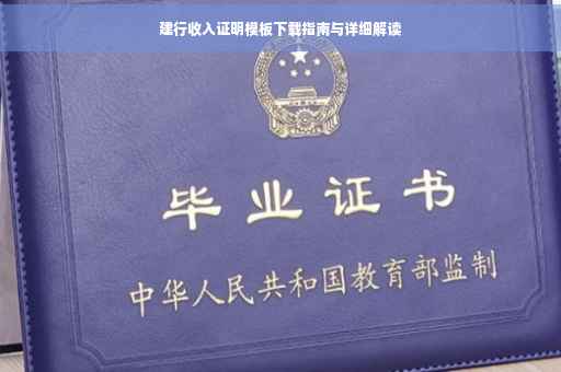 建行收入证明模板下载指南与详细解读