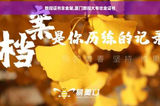 数控证书含金量,厦门数控大专毕业证书