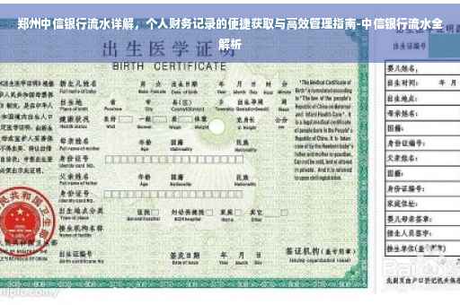 郑州中信银行流水详解，个人财务记录的便捷获取与高效管理指南-中信银行流水全解析