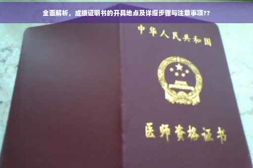 全面解析，成绩证明书的开具地点及详细步骤与注意事项??