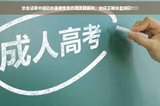 毕业证明书钢印的重要性及办理流程解析，如何正确加盖钢印?⚡️
