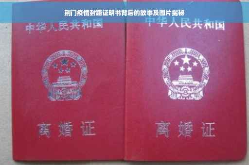 荆门疫情封路证明书背后的故事及图片揭秘