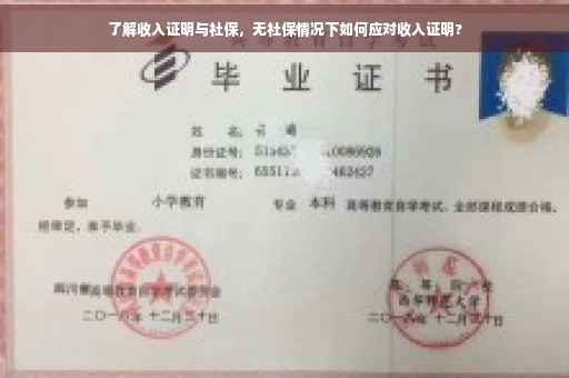 了解收入证明与社保，无社保情况下如何应对收入证明?