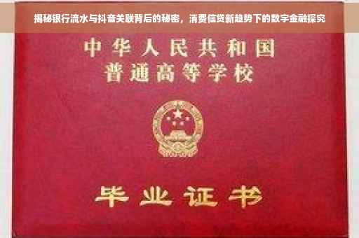 揭秘银行流水与抖音关联背后的秘密，消费信贷新趋势下的数字金融探究