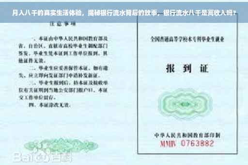 月入八千的真实生活体验，揭秘银行流水背后的故事，银行流水八千是高收入吗？