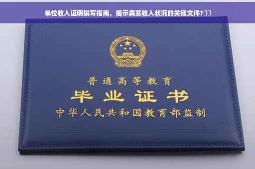 单位收入证明撰写指南，揭示真实收入状况的关键文件?⚡️