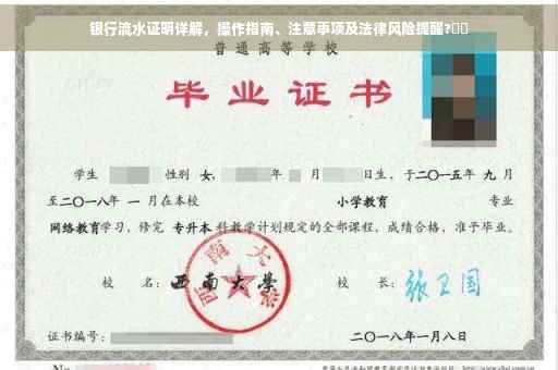 银行流水证明详解，操作指南、注意事项及法律风险提醒?⚡️