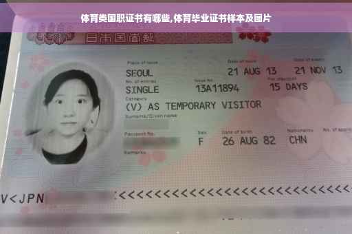 体育类国职证书有哪些,体育毕业证书样本及图片