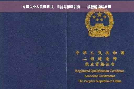 东莞失业人员证明书，挑战与机遇并存——模板解读与启示