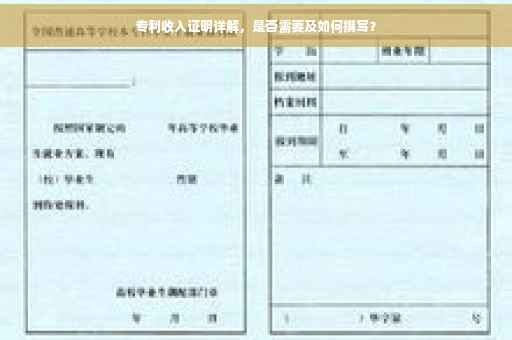 专利收入证明详解，是否需要及如何撰写？
