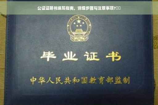 公证证明书填写指南，详细步骤与注意事项?⚡️