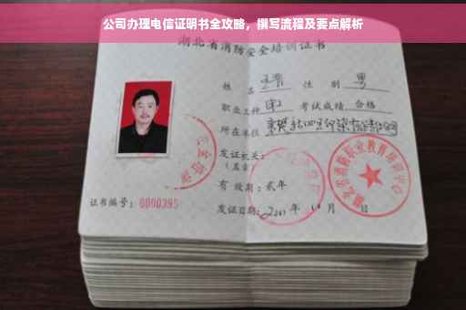 公司办理电信证明书全攻略，撰写流程及要点解析