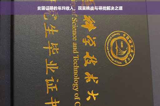 贫困证明的年均收入，现实挑战与寻找解决之道