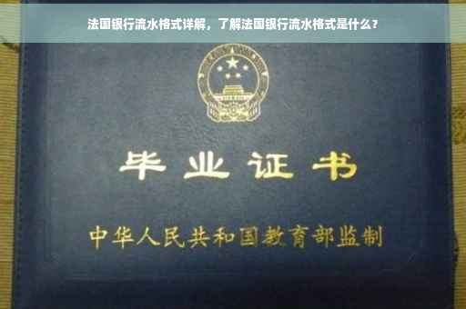 法国银行流水格式详解，了解法国银行流水格式是什么？