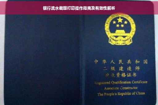银行流水截图打印操作指南及有效性解析