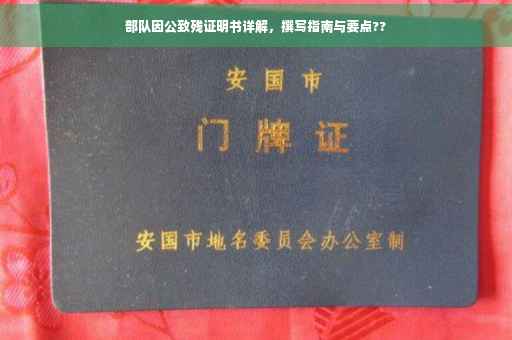 部队因公致残证明书详解，撰写指南与要点??