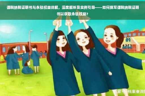 课税纳税证明书与永驻权益详解，深度解析及实例引导——如何撰写课税纳税证明书以获取永驻权益？