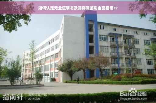 如何认定无业证明书及其真假鉴别全面指南??