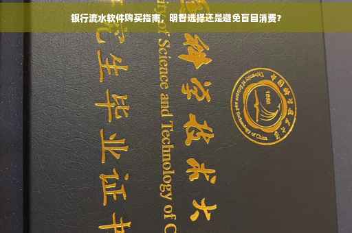银行流水软件购买指南，明智选择还是避免盲目消费？