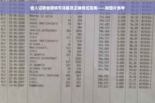 收入证明金额填写详解及正确格式指南——附图片参考