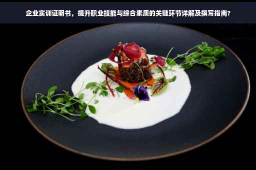 企业实训证明书，提升职业技能与综合素质的关键环节详解及撰写指南?