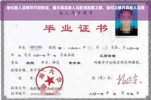 单位收入证明双刃剑效应，揭示真实收入与职场发展之路，如何正确开具收入证明？