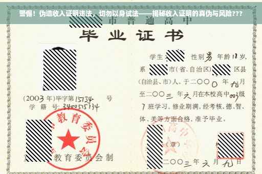 警惕！伪造收入证明违法，切勿以身试法——揭秘收入证明的真伪与风险???