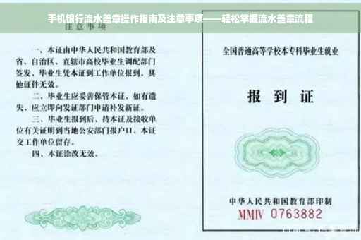 手机银行流水盖章操作指南及注意事项——轻松掌握流水盖章流程